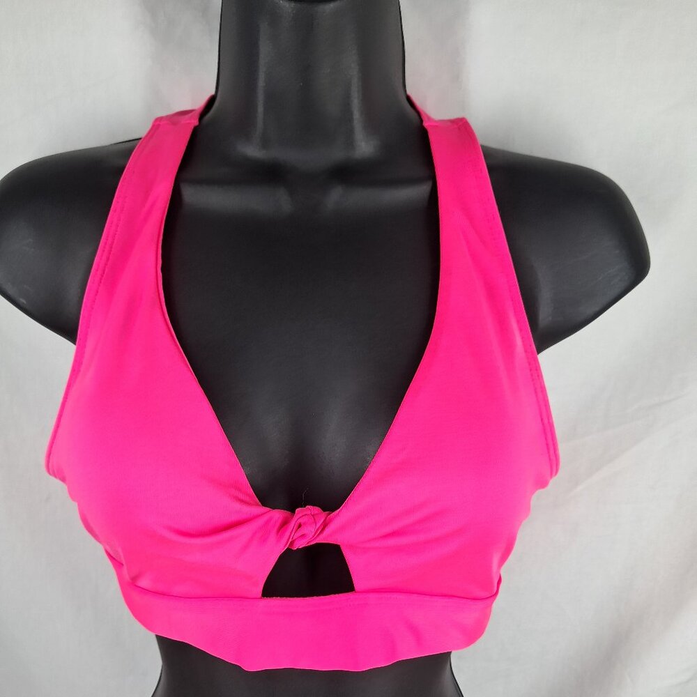 PINK Victoria's Secret Ultimate Twist Front Pink Medium Sport Bra Athleisure